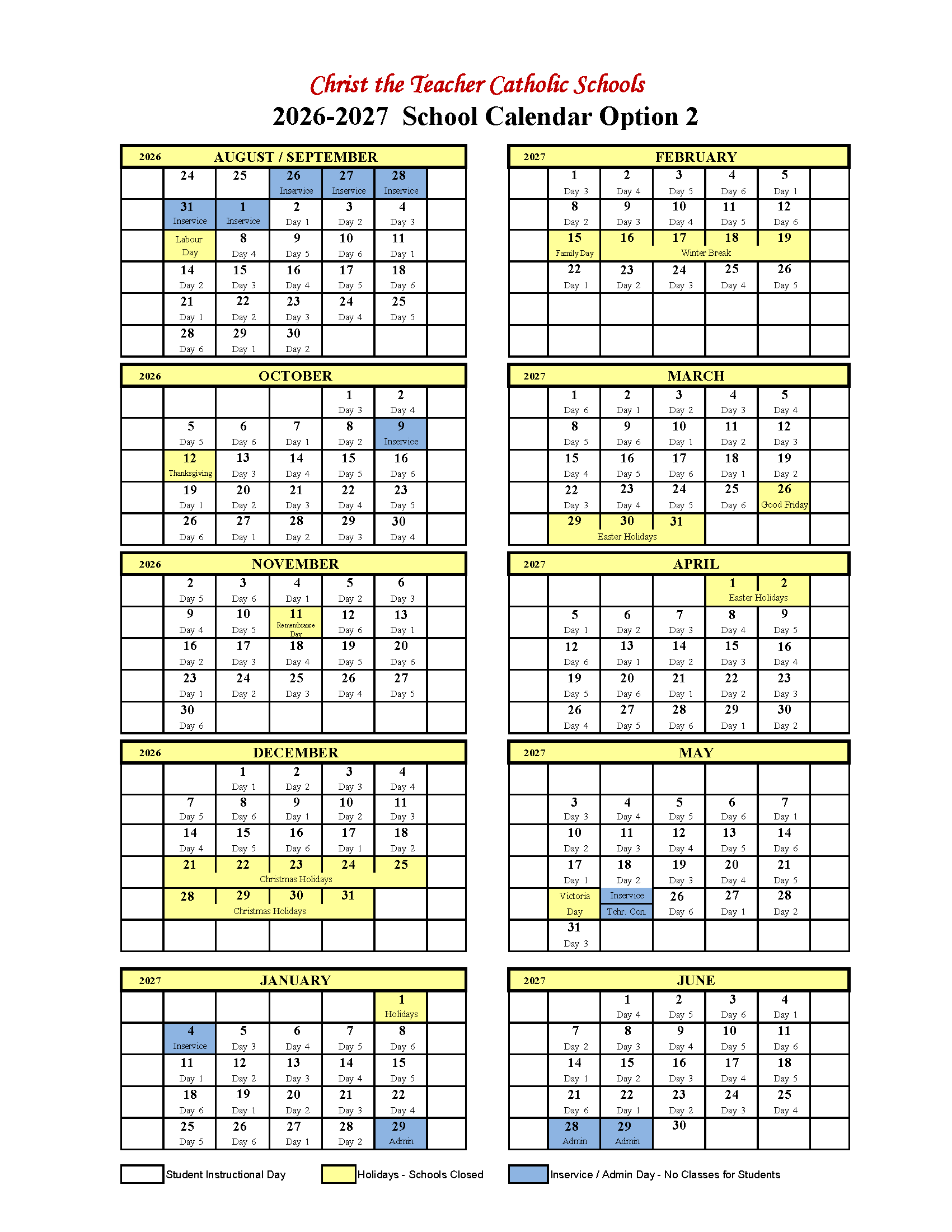 2026 27 Calendar Option 2